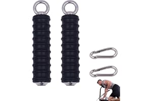 Aboiledy 2 Stück Fitness Einhandgriff, Trainingshilfen Einhand, Latzugstange Fitness Rudergriff, Fitnessgeräte Trizeps, Kabelzug Einhandgriff für Fitness Training Klimmzugstangen