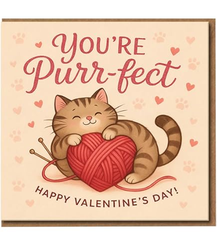 Single Very Large Luxury Ginger Cat Mother's Day Card - Blank