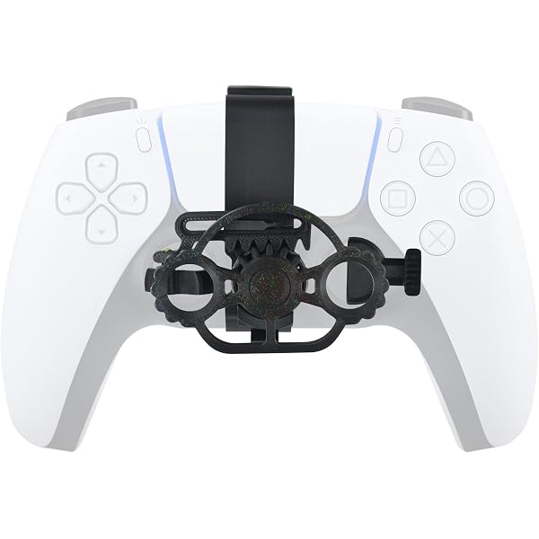 Volant Compact Gaming PS5/PC - 25x17 Cm, PLA, Couleurs Vives (vert) - Pour Jeux De Course Simulation