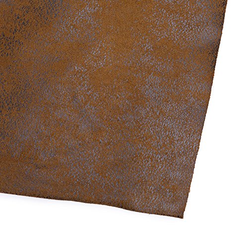 Madagaskar Struktur – und Polsterstoff – Velourslederoptik Braun – in Mocca - 4