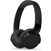Philips TAH3209BK hafif kulak &uuml;st&uuml; kablosuz Bluetooth kulaklık, pasif g&uuml;r&uuml;lt&uuml; yalıtımlı, 25 saat &ccedil;alma s&uuml;resi, net &ccedil;ağrılar, 