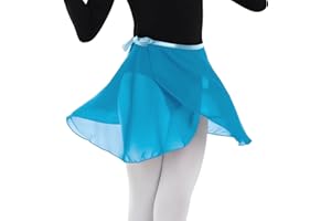 MUNAFIE Robe de Ballet pour Femme - Taille réglable - en Mousseline de Soie - Jupe enveloppante - Jupe de Danse pour Femme et Fille