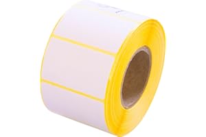 MD LABELS MDlabels Etiquetas térmicas blancas en rollo (tamaño de etiqueta: 50 x 30 mm)