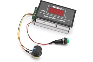 ACOUTO Regulator Prędkości Silnika DC 6-60 V 12 V 24 V 36 V 48 V 30A PWM Regulator Prędkości Silnika Prądu Stałego Wyłącznik Start-stop Elektryczny Regulator Prędkości PWM Gubernator