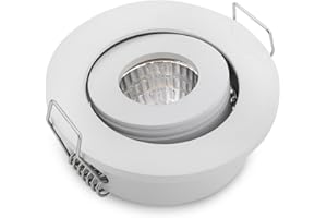 JOYINLED (Lot de 10) 3 W COB LED Cabinet spot à encastrer LED Petite Cuisine d'éclairage + Transformateur 6000 K