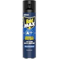 Lot De 3 Aérosols CATCH Anti-moustiques & Mouches - 300 Ml Chacun, Action Rapide