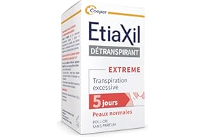 ETIAXIL - Détranspirant - Traitement Transpiration Excessive - Aisselles - Peaux Normales - 15 ml