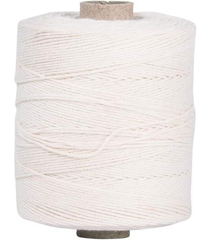 2 Rollen Reines Baumwollgarn 8/4 – 250m Pro Rolle, Zum Weben, Stricken & Häkeln Für Teppiche, Decken & Mehr
