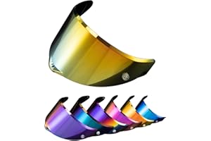 PSLER Visiera per AGV Pista GP RR Pista GPR CORSA-R RACE 3 RACE 2,Visiera Colorata Accessori per Casco da Moto Ricambio(Oro Intenso)