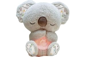 OKTAOAOO Soulagement De L'anxiété Koala Ours, Respiration Apaisante Loutre, Portable Jouet en Peluche avec Musical Et Lumières, Soulagement du Stress Jouet Animal pour Enfants Et Adultes Dormir
