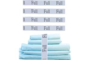 KEEPSWEAT Bed Sheet Organizer Bands,Sheet Organizers and Storage Bands Bed Sheet Label Bands Organizers for Linen Closet Sheet Keepers Straps for Pillow Case,Duvet,Quilt (Full)