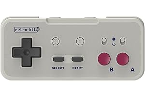 Retro-Bit Origin8 2.4 GHz Wireless Controller For Nintendo Switch & NES - USB & NES receivers included - GB Grey