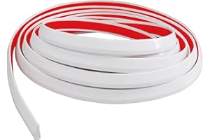 NeatiEase Wall Trim, Peel and Stick Molding Trim, Waterproof Border, Waterproof Self Adhesive Trim for Frame, Door, Tile, Mirror(4.9M, White)