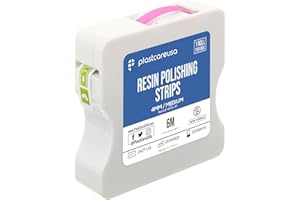 PLASTCARE USA Medium Grit Dental Polishing Strips Kit - Teeth Sanding Tape for Tooth Flossing & Cleaning | Abrasive Sandpaper Strip Tool, 4mm x 6M, 1 Roll