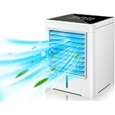 Portable Air Conditioner, Quiet 3 Speed Fan, Low Consumption USB Fan with Timer, Mini Air Conditioner without Outdoor Tube, S