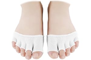 EXCEART 4 pary damskich skarpet Open Toe Cover Peep Toe Liner skarpetki No Show ochraniacze na przedstopiu (czarne)