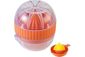 LEBKFT Manual Juicer Lemon Squeezer Juice Extractor with Container Kitchen Hand Press Lime Orange Citrus Fruit Reamer for Bars and Homemade Lemonade Cocktails