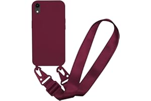MBSLFY Silikon Handykette für Samsung Galaxy S24 Plus Hülle mit Band,Verstellbarer Halskette Handyhülle,Necklace Hülle mit Band, Handyhülle für zum Umhängen,Case mit Schnur,Rot