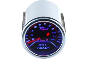 ESUPPORT Car 2" 52mm EGT Exhuast Gas Temp Gauge Meter Temperature