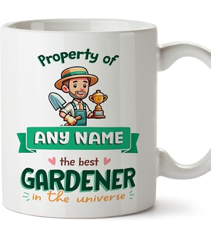 Funny Mug Father Fox - Tazza Divertente da Giardinaggio, con Scritta I Wet My Plants, Idea Regalo
