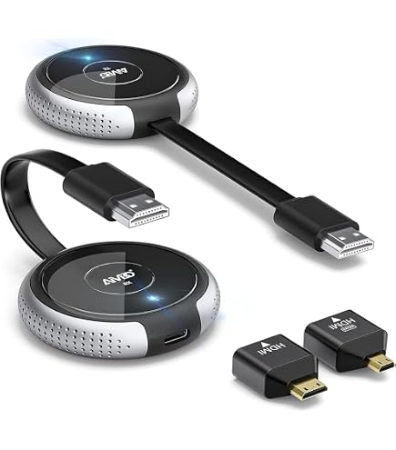Adaptateur HDMI Sans Fil 1080P - Compatible Miracast, Airplay, DLNA - Pour Android, IOS, Windows, Mac - Streaming Fluide