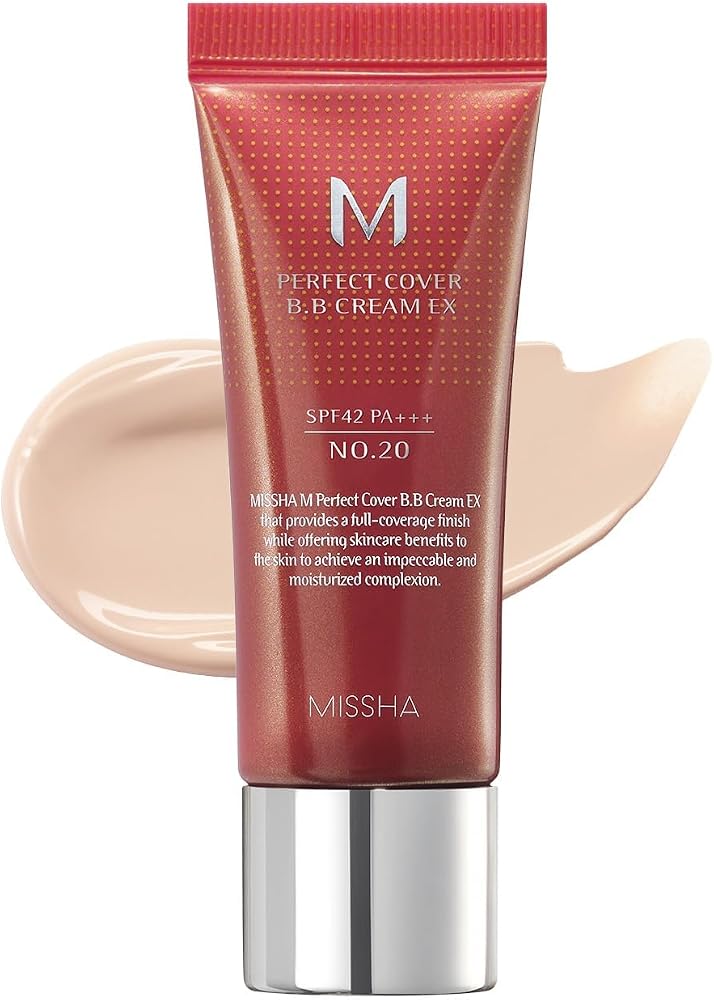 MISSHA Mükemmel Kapatıcılık Sunan Çok Fonksiyonlu M Perfect Cover BB Cream Ex SPF42 PA+++ No.20 (20ml)