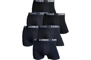 LisaModa Uomo Boys Retroshorts 6er Pack Stretch Baumwolle Mehrfarbig