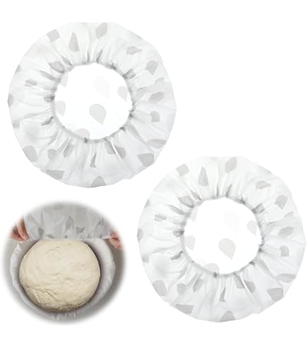 Mispudin 6er Set Brot Abdeckhauben - Wiederverwendbare Gärfolien Für Teig & Lebensmittel