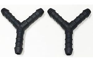 OTHER Tuyau de 8 mm - En forme de Y - En nylon - Pour réparer joint, connecteur d'huile, air, carburant essence diesel - Lot de 2