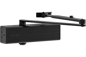 VACHETTE Tesa Assa Abloy DC140-D9005, Cierrapuertas de brazo articulado, Negro