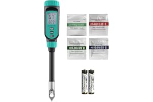 Tadeto phmetro, Kit misuratore ph digitale per suolo, giardino, acqua, soluzione e alimenti con custodia protettiva in lega e display LCD, ideale per test pH per prato, cibo e giardino