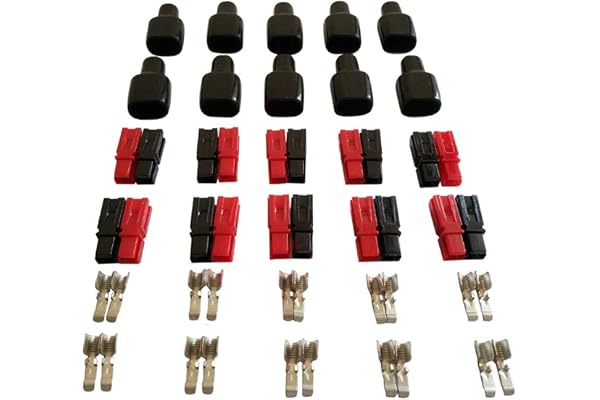 Connecteur de batterie Batterie à Connexion Rapide 45A Connecteurs d'Alimentation Modulaires Déconnexion Rapide 10 Paires