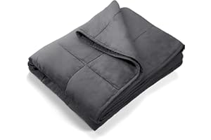 Björn&Schiller Coperta ponderata terapeutica, 135 x 200 cm 6 kg, coperta pesante coperta ponderata per adulti, con sacca custodia per alleviare lo stress, dormire meglio, favorire il sonno