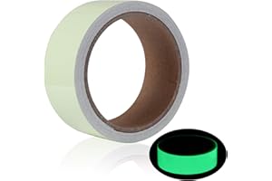 GTIWUNG Świecąca taśma, zielona taśma świetlna, taśma fluorescencyjna, Glow in the Dark Band, taśma ostrzegawcza, wodoszczelna, zdejmowana, trwała, stabilna, 3 cm x 5 m, 1 sztuka