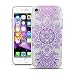 Produktbild HULI Design Case Hülle für Apple iPhone 8 Smartphone mit Mandala - Handy Schutzhülle klar aus Silikon mit orientalischem Muster Sonnenmuster Henna Ornament - Handyhülle durchsichtig mit Druck