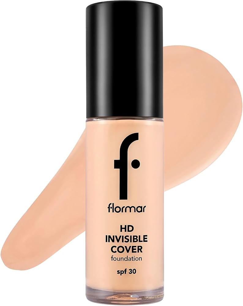 Flormar Invisible Cover HD Hafif Yapılı Yarı Parlak Bitişli SPF30 Fondöten