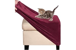 ZEAINK Ottomane Schonbezug Hockerbezug 40x40/50x50/60x60 Hocker Husse für Fußhocker Quadratisch, Stretch Bezug Ottomane Abdeckung Überzug Hocker Protector Waschbar Hockerabdeckung ( Color : #21 , Size : 50x5