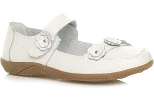 Ajvani Femmes Plat Babies Fleur Marche Confort Chaussures Cuir Pointure