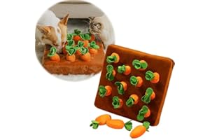 HARDINOX Dogs Carrot Garden Dog Toy,Interactive Dog Toys Dog Puzzle for Cats Puppy,Plush Toy Pullthe Carrot Game for Pet Gift