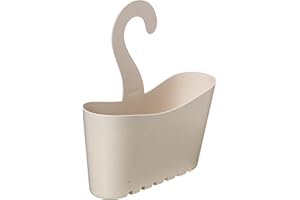 TATAY Etagere Douche Suspendue Multifonction | Anti-humidité | Polypropylène Recyclé | Panier de Douche Suspendu Empilable | Drainage Rapide et Nettoyage Facile | 25 x 9 x 28 cm – Ecohome