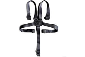 GGUFAY Hochstuhl-Sicherheitsgurte 5 Punkt Gurt Sicherheitsgurt, Universal Kinderschutz Gurt, Stokke Tripp Trapp Gurt, Verstellbare Wandelbare Baby Sicherheitsgurt, Kinder Sicherheitsgurte (Schwarz)