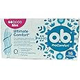 O.b. Pro Comfort SilkTouch Mini Tampons, 16 Pieces/Box, Latex-Free, 3 Boxes