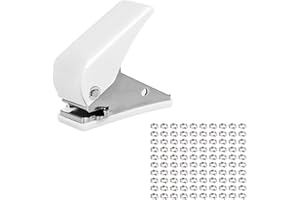 EUZUXU Dart Flight Locher mit 100 Stück O Ringe aus Metall, Dart Zubehör, Dart Flights Zubehör