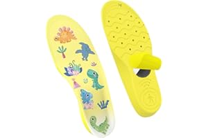 AXFEE Plantillas para Air-tag Dispositivo, Oculto Air Tag GPS Tracker Funda Protectora, Instalación Segura, para Plantillas ProtecToras Air tags para Niños y Personas Mayores, Amarillo(175-190mm)