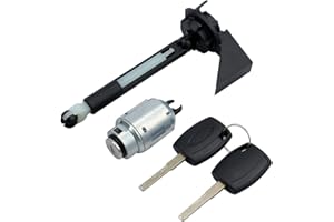 eSynic Auto Bonnet Lock Repair Kit Bonnet Hood Release Lock Assembled Repair Kit Latch (Black) for Ford Focus MK2 2004-2012 1355231 4M5AA16B970BA