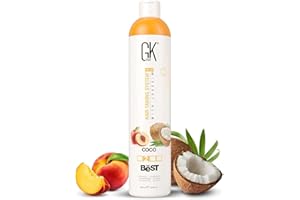 ‎GK HAIR GK HAIR Global Keratin The Best COCO (33.8 Fl Oz/1000ml) Vegane glättende Keratin-Haarbehandlung Professionelle brasilianische Komplexe Blowout Glättung für seidig glattes & kräuselfreies Haar