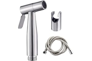 KXRTPX Hand Held Bidet Sprayer, Stainless Steel Handheld Bidet for Toilet Cleaning Pet Bath Personal Hygiene or Toilet