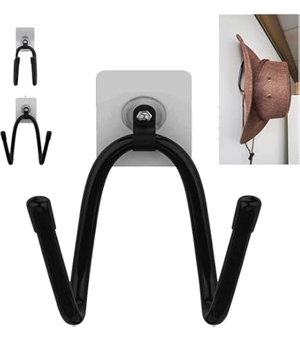 Lot De 4 Supports Muraux Pour Chapeaux De Cowboy, Supports