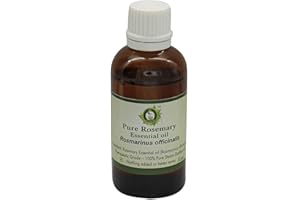 R V Essential Huile essentielle de romarin pur 10ml (0.338oz) - Rosmarinus officinalis (100% Pur et naturelle Distillée vapeur) Pure Rosemary Essential Oil