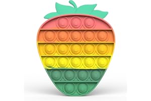 Bdwing Silicona Sensorial Fidget Juguete, Push Bubble Sensory Toy Empujar Pop Burbuja Sensorial Fidget Autismo Necesidades Especiales Aliviador estrés Juguetes Educativos para Niños Adultos